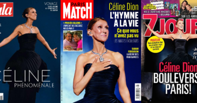 Céline Dion na capa de várias revistas da francofonia