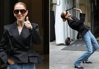 Céline Dion canta “Ziggy” com os fãs à porta do hotel