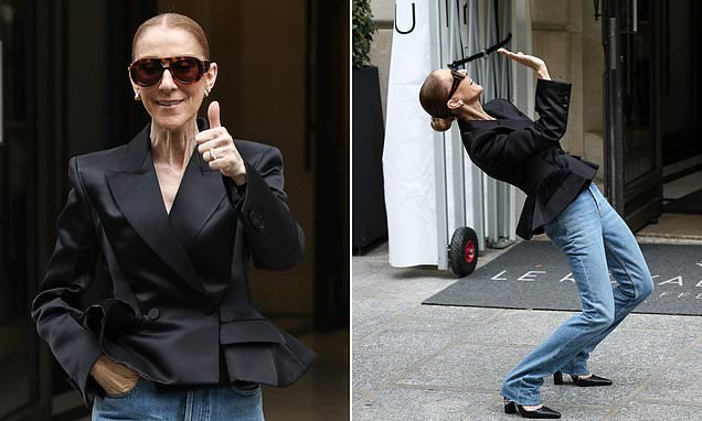Céline Dion canta “Ziggy” com os fãs à porta do hotel