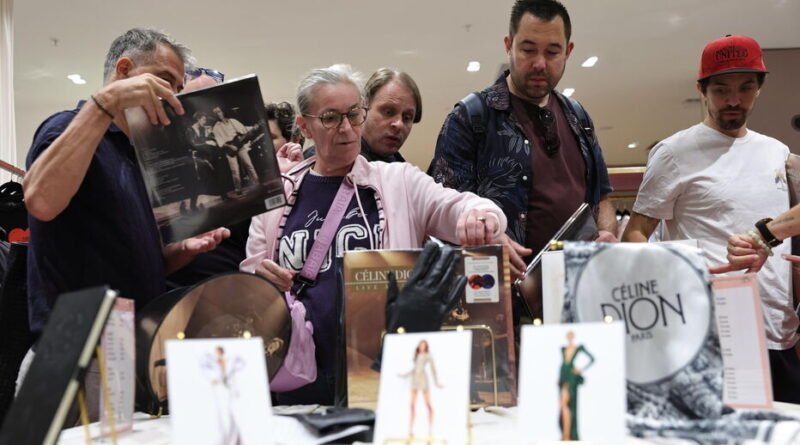 Loucura nas Galeries Lafayette com a abertura da loja de Céline Dion